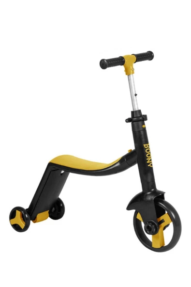 Pratikall Sarı Boony Scooter Sarı Manuel 50 Kg Katlanabilir 3 - Resim 3