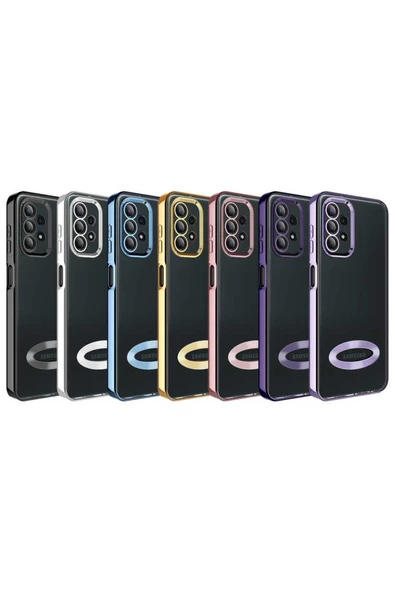 CEPCASE    Samsung Galaxy A23 Kılıf Kamera Korumalı Logo Gösteren New fashion Tam Kalıp Kapak - Resim 3