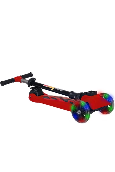 Winky Led Işıklı 3 Tekerli Katlanabilir 5-9 Yaş Arası Max 90 Kg Taşıma Kapasitesi 3 Kademeli Scooter - 3