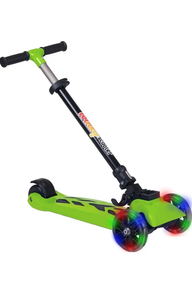 Winky Led Işıklı 3 Tekerli Katlanabilir 5-9 Yaş Arası Max 90 Kg Taşıma Kapasitesi 3 Kademeli Scooter - 2
