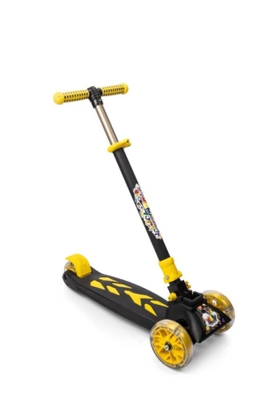 Winky Lux Winky Scooter Işıklı 3 Tekerli Katlanabilir Sarı - 2