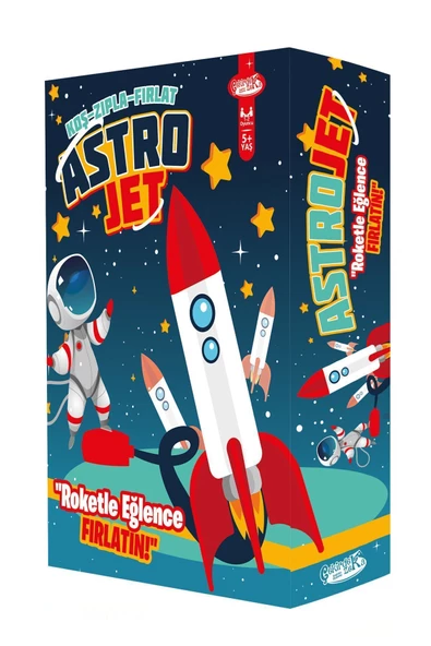 Çekirdek Zeka Astrojet Roket Fırlatma Oyun Seti Roketini Hazırla Ayağınla Ateşle Fırlat Koş Yakala - 6