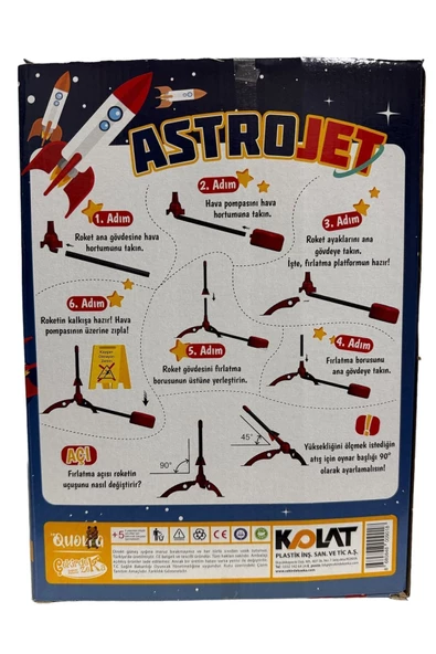 Çekirdek Zeka Astrojet Roket Fırlatma Oyun Seti Roketini Hazırla Ayağınla Ateşle Fırlat Koş Yakala - 5