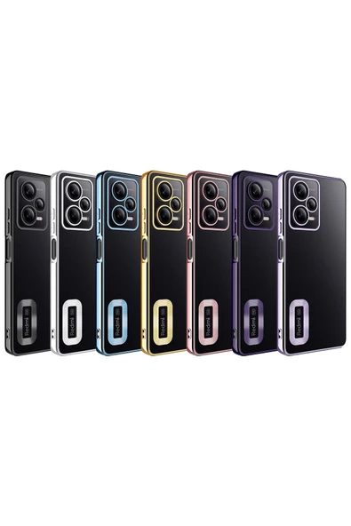 CEPCASE    Xiaomi Redmi Note 12 Pro 5G Kılıf Kamera Korumalı Logo Gösteren New fashion Tam Kalıp Kapak - Resim 3
