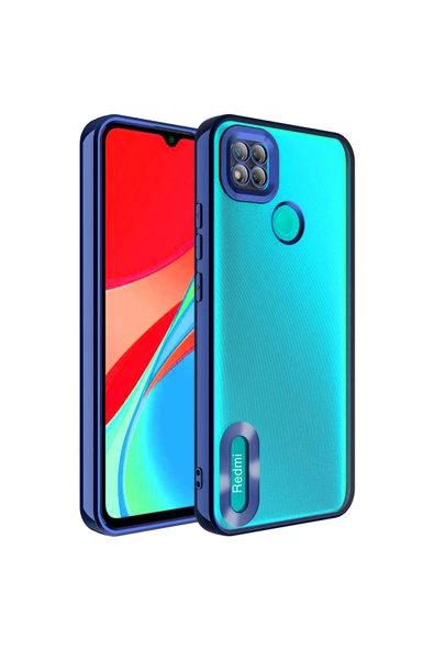 CEPCASE    Xiaomi Redmi 9C Kılıf Kamera Korumalı Logo Gösteren New fashion Tam Kalıp Kapak ürün görseli