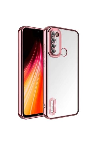 CEPCASE    Xiaomi Redmi Note 8 Kılıf Kamera Korumalı Logo Gösteren New fashion Tam Kalıp Kapak
