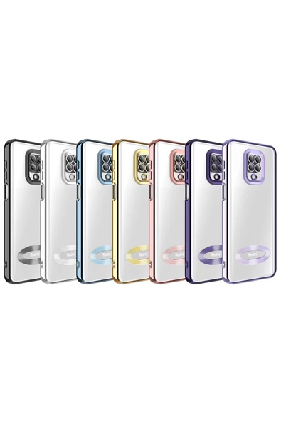 CEPCASE    Xiaomi Redmi Note 9 Pro Kılıf Kamera Korumalı Logo Gösteren New fashion Tam Kalıp Kapak - Resim 3