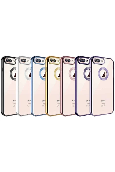 CEPCASE    Apple iPhone 7 Plus Kılıf Kamera Korumalı Logo Gösteren New fashion Tam Kalıp Kapak - Resim 3