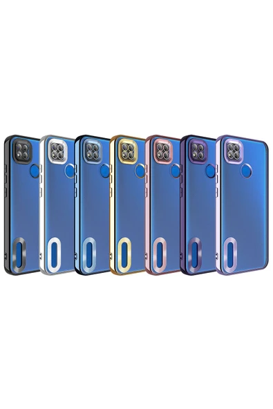 CEPCASE    Xiaomi Redmi 10A Kılıf Kamera Korumalı Logo Gösteren New fashion Tam Kalıp Kapak - Resim 3