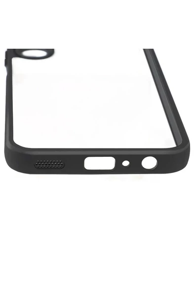 CEPCASE    Samsung Galaxy A15 Kılıf Transparent Şeffaf Arka Yüzey Kamera Korumalı Airbag Kenarlı Kapak - Resim 3