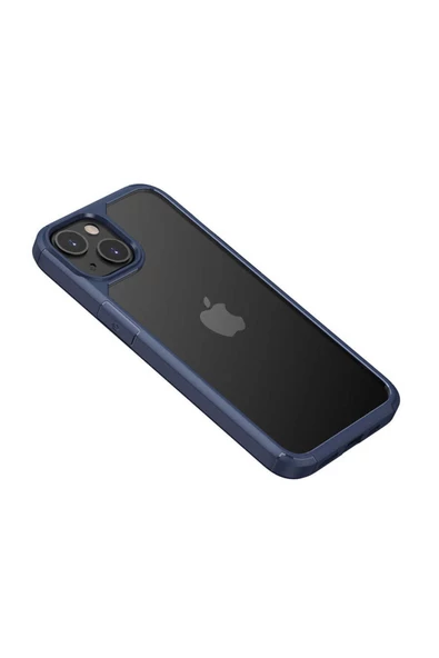 CEPCASE    Apple iPhone 13 Kılıf Transparent Şeffaf Arka Yüzey Kamera Korumalı Airbag Kenarlı Kapak