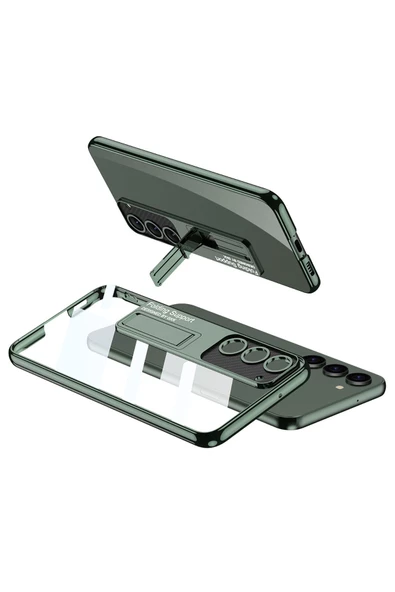 CEPCASE    Samsung Galaxy S23 Kılıf Transparent Tasarım Ultra Slim Kamera Korumalı Standlı Kalıp Kapak ürün görseli