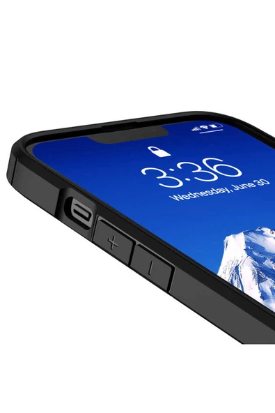 CEPCASE    Apple iPhone 13 Pro Kılıf Transparent Şeffaf Arka Yüzey Kamera Korumalı Airbag Kenarlı Kapak - Resim 6