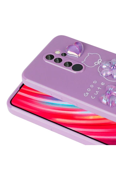 CEPCASE    Xiaomi Redmi Note 8 Pro Kılıf Fun Funny Parlak Kabartma Figürlü Silikon Kapak - 5
