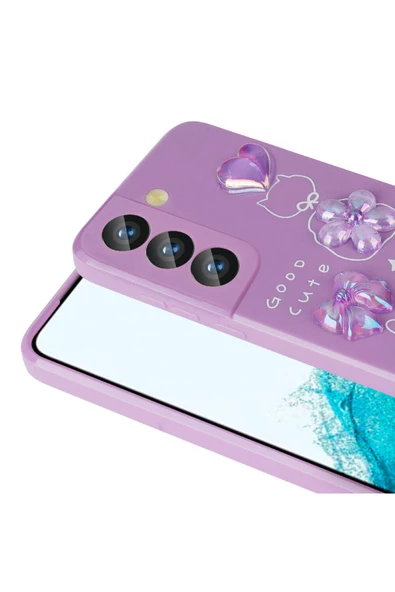 CEPCASE    Samsung Galaxy S22 Kılıf Fun Funny Parlak Kabartma Figürlü Silikon Kapak - Resim 5