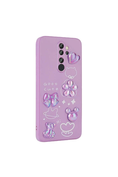 CEPCASE    Xiaomi Redmi Note 8 Pro Kılıf Fun Funny Parlak Kabartma Figürlü Silikon Kapak - 4