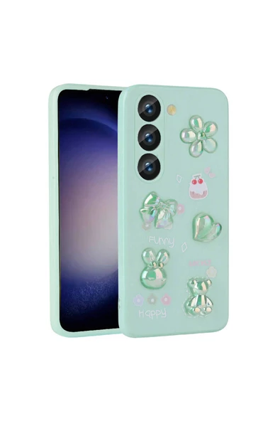 CEPCASE    Samsung Galaxy A54 Kılıf Fun Funny Parlak Kabartma Figürlü Silikon Kapak