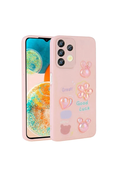 CEPCASE    Samsung Galaxy A13 4G Kılıf Fun Funny Parlak Kabartma Figürlü Silikon Kapak