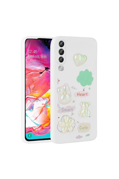 CEPCASE    Samsung Galaxy A50 Kılıf Fun Funny Parlak Kabartma Figürlü Silikon Kapak - Resim 2