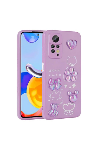 CEPCASE    Xiaomi Redmi Note 12 Pro 4G Kılıf Fun Funny Parlak Kabartma Figürlü Silikon Kapak - Resim 2