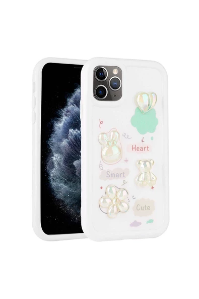 CEPCASE    Apple iPhone 11 Pro Max Kılıf Fun Funny Parlak Kabartma Figürlü Silikon Kapak - 2
