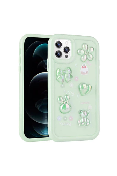 CEPCASE    Apple iPhone 11 Pro Kılıf Fun Funny Parlak Kabartma Figürlü Silikon Kapak - 1