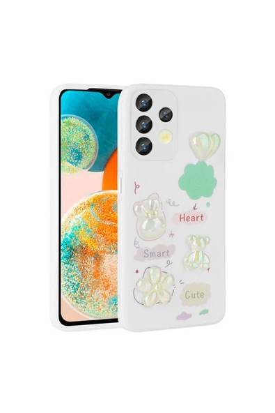CEPCASE    Samsung Galaxy A13 4G Kılıf Fun Funny Parlak Kabartma Figürlü Silikon Kapak