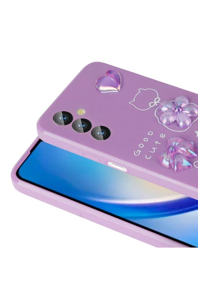 CEPCASE    Samsung Galaxy A24 Kılıf Fun Funny Parlak Kabartma Figürlü Silikon Kapak - 4