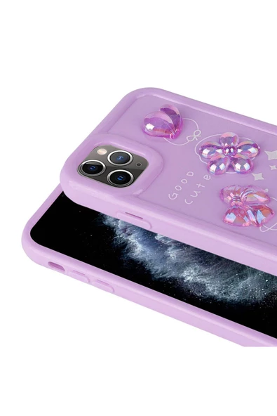 CEPCASE    Apple iPhone 11 Pro Max Kılıf Fun Funny Parlak Kabartma Figürlü Silikon Kapak - Resim 4