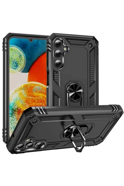 CEPCASE    Galaxy A24 Kılıf Standlı Magnet Mıknatıslı Yüzük Armored Zırhlı Kapak ürün görseli
