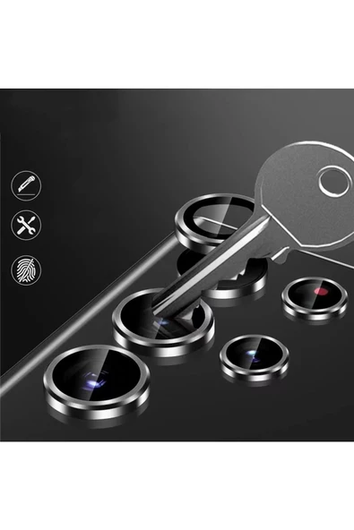 CEPCASE    Samsung Galaxy S23 FE Kamera Lens Koruyucu Net Görüntü Tak Yapıştır Tam Kapatan Kamera Cam - Resim 4