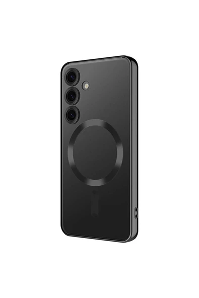 CEPCASE    Samsung Galaxy S24 Plus Kılıf Magsafe Wireless Şarj Özellikli Kamera Korumalı Renkli Kenar Kapak