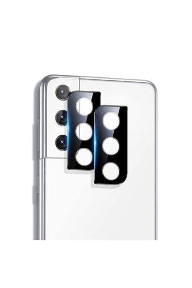 CEPCASE    Samsung Galaxy S21 Kamera Lens Koruyucu Net Görüntü Tak Yapıştır Tam Kapatan Kamera Cam - Resim 2