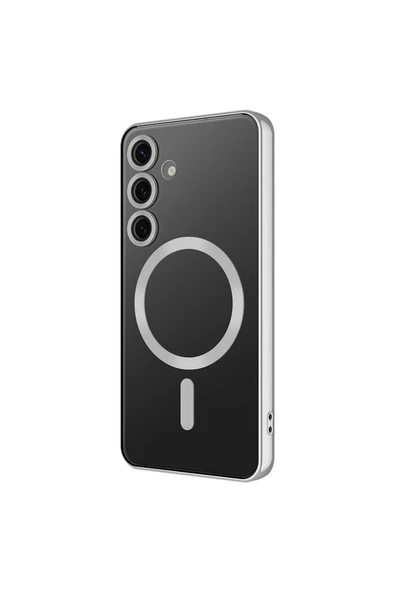 CEPCASE    Samsung Galaxy S24 Kılıf Magsafe Wireless Şarj Özellikli Kamera Korumalı Renkli Kenar Kapak ürün görseli 1