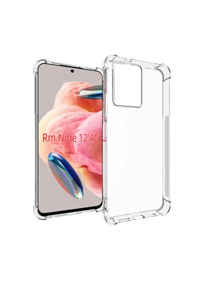 CEPCASE    Xiaomi Redmi Note 12 4G Kılıf Darbelere Dayanıklı Dört Köşe Airbag 2mm Anti Shock Silikon