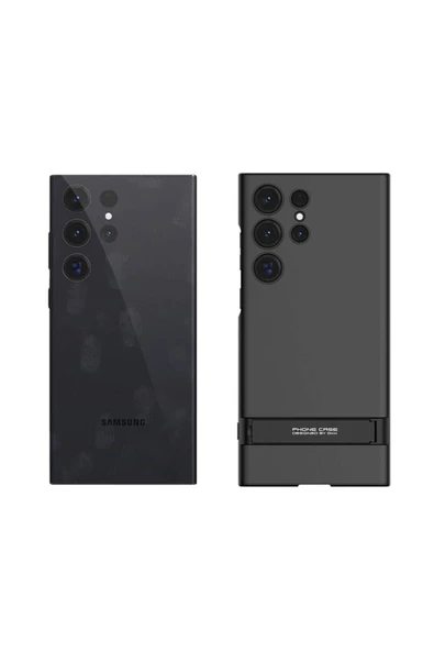 CEPCASE    Galaxy S24 Ultra Kılıf Kamera Korumalı Matte Görünüm Ultra İnce Standlı Exculusive Kapak - Resim 6