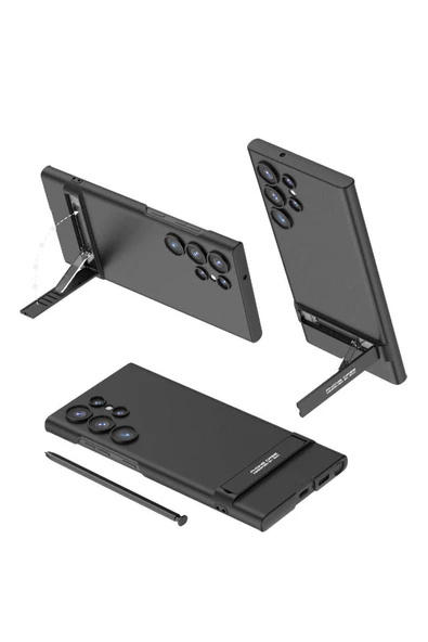 CEPCASE    Galaxy S24 Ultra Kılıf Kamera Korumalı Matte Görünüm Ultra İnce Standlı Exculusive Kapak - Resim 3