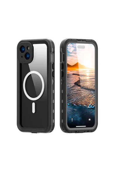 CEPCASE    Apple Iphone 15 Plus Kılıf Su Geçirmez High Quality Waterproof Kalıp Shockproof Kapak