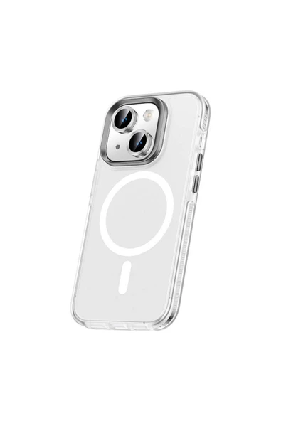 CEPCASE    Apple iPhone 15 Plus Kılıf Magsafe Wireless Şarj Özellikli Lens Koruyuculu Airbagli Koruma Kapak ürün görseli