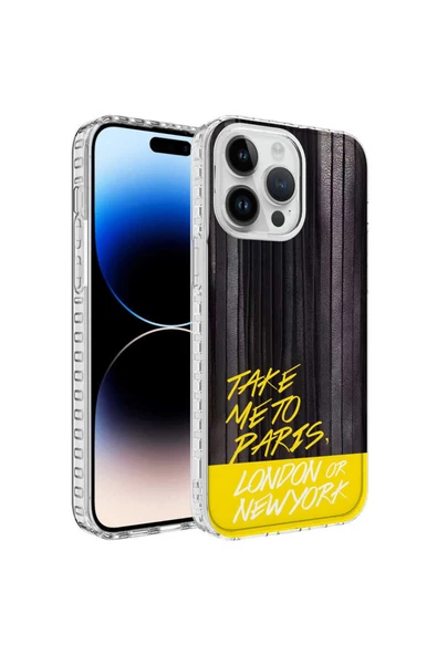 CEPCASE    Apple iPhone 12 Pro Kılıf Kenar Korumalı Desenli Colorful Graphic Design Silikon Kapak - Resim 2