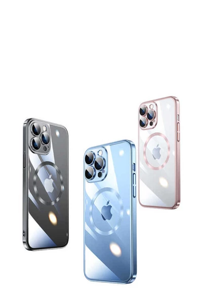 CEPCASE    Apple iPhone 13 Pro Kılıf Wireless Şarj Magsafe Özellikli Sert PC Silikon Kapak - Resim 3