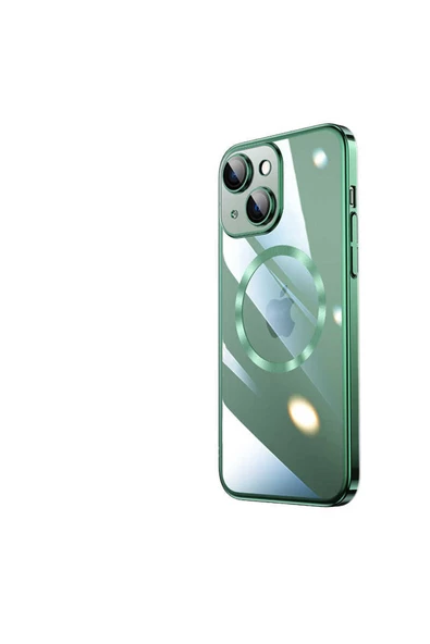 CEPCASE    Apple iPhone 14 Plus Kılıf Wireless Şarj Magsafe Özellikli Sert PC Silikon Kapak - Resim 2