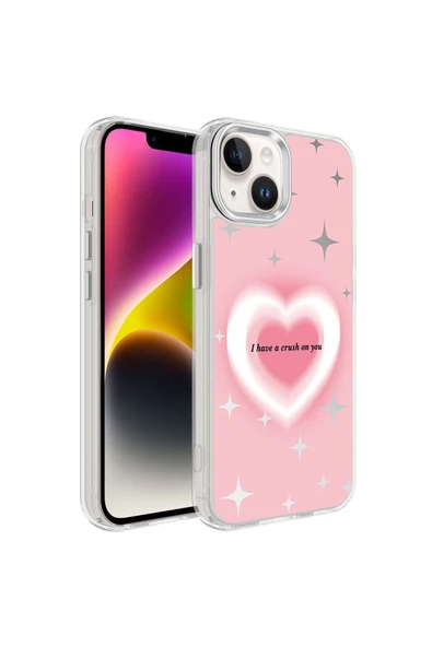 CEPCASE    Apple iPhone 14 Plus Kılıf Parlak Renkli Desen Arka Yüzey Antishock Tam Koruma Kapak ürün görseli