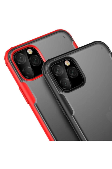 CEPCASE    Apple iPhone 11 Pro Kılıf Matte Buzlu Arka Yüzey Darbe Emici Köşe Kamera Çıkıntı Airbag Kapak - Resim 5