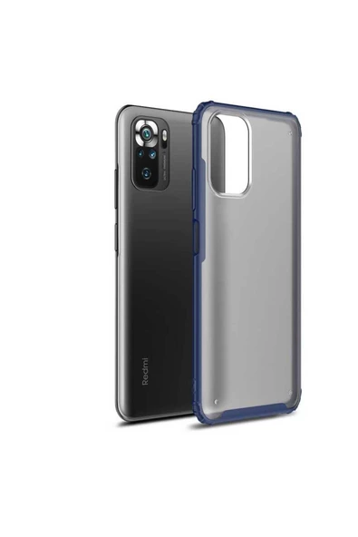 CEPCASE    Xiaomi Redmi Note 10S Kılıf Matte Buzlu Arka Yüzey Darbe Emici Köşe Kamera Çıkıntı Airbag Kapak