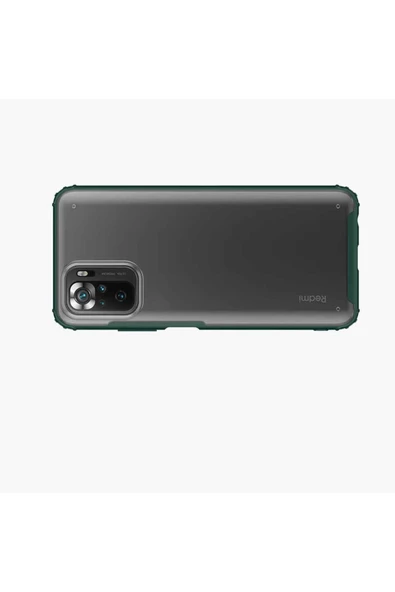 CEPCASE    Xiaomi Redmi Note 10 Kılıf Matte Buzlu Arka Yüzey Darbe Emici Köşe Kamera Çıkıntı Airbag Kapak - Resim 5