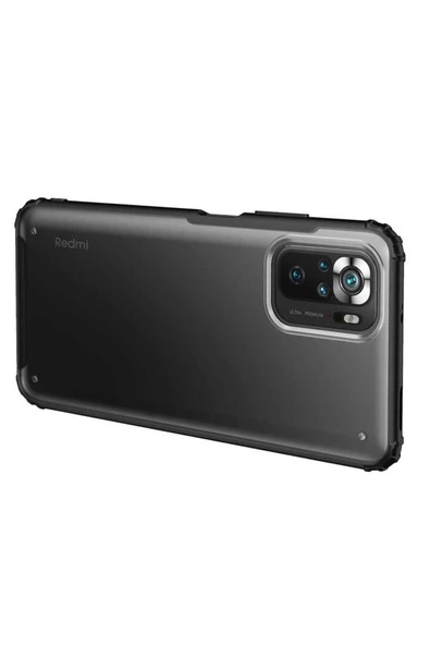 CEPCASE    Xiaomi Redmi Note 10 Kılıf Matte Buzlu Arka Yüzey Darbe Emici Köşe Kamera Çıkıntı Airbag Kapak - Resim 3