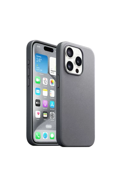 CEPCASE    Apple iPhone 15 Pro Max Kılıf Luxury View Orginal Mikro Fiber Yüzey Ultra Koruma Kapak ürün görseli
