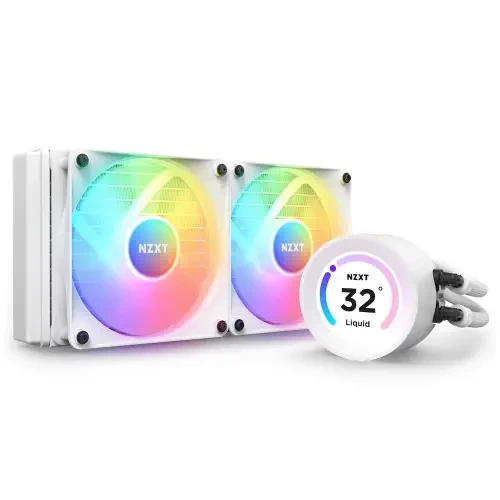 NZXT Kraken Elite 240 Beyaz RGB AIO LCD Display 240mm Sivi Sogutucu