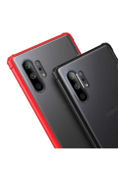 CEPCASE    Samsung Galaxy Note 10 Plus Kılıf Matte Buzlu Arka Yüzey Darbe Emici Köşe Kamera Çıkıntı Airbag - Resim 5